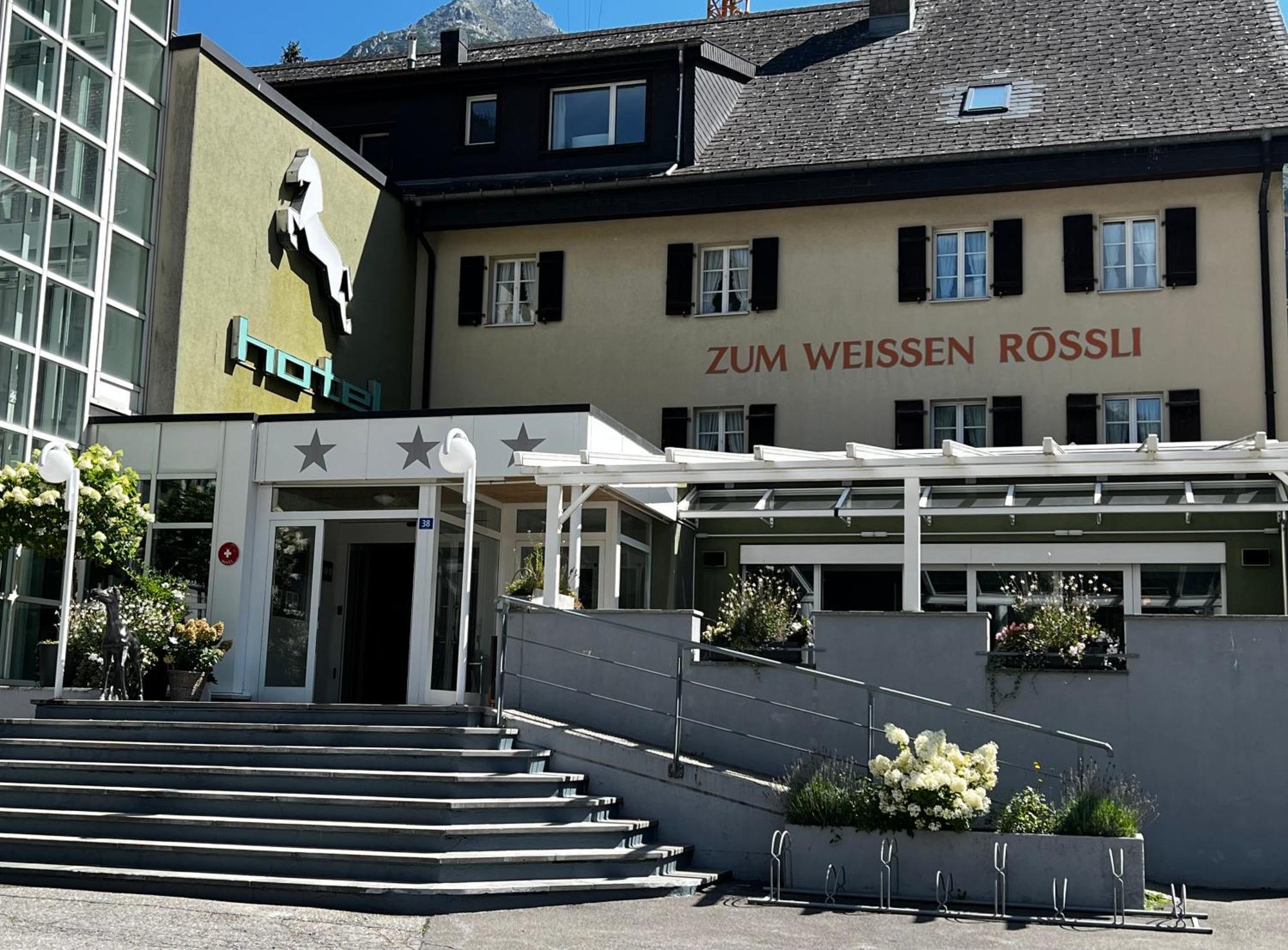 Hotel Weisses Roessli Only Bed & Breakfast Self Check-In Göschenen Exterior foto